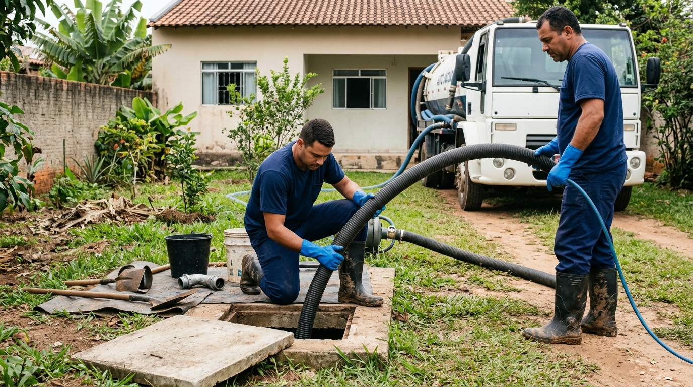 Esgotamento de fossa em Vila Velha-ES
